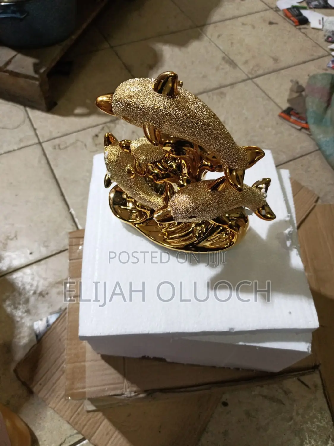 Gold Dolphine Decor