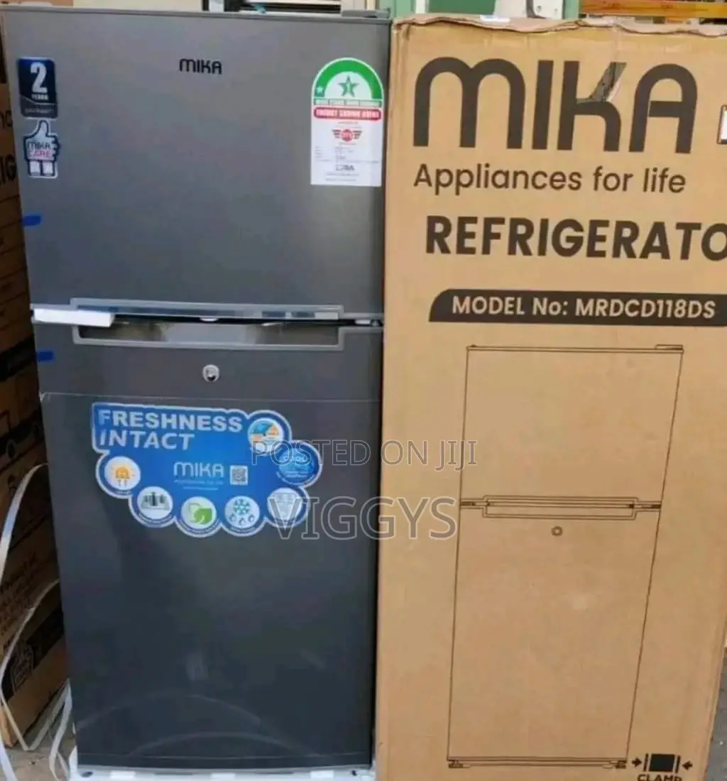 Quality Mika 118 Litre Double Door Fridge