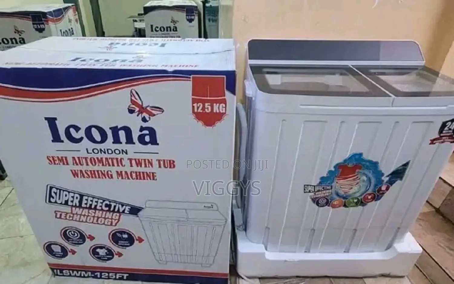 Authentic Icona Twin Tub 12.5 Kg Washing Machine