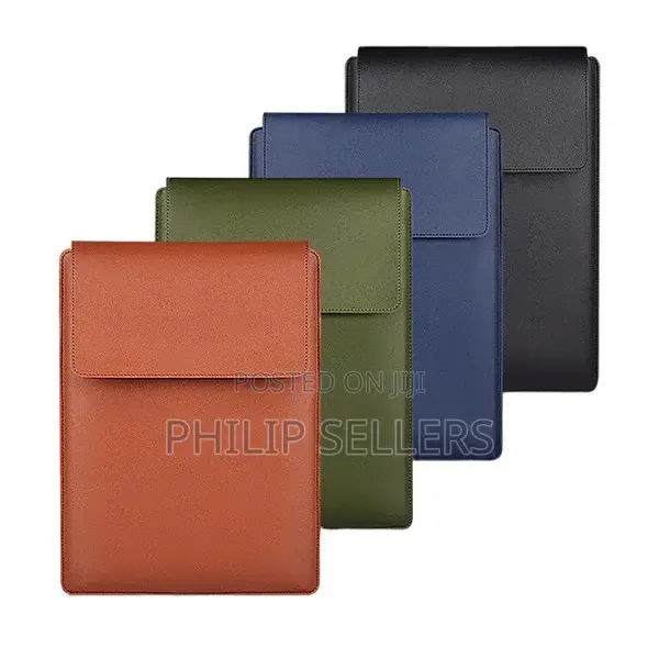 Pu Leather Case Macbook Air Pro Laptop Sleeve Bag Stand