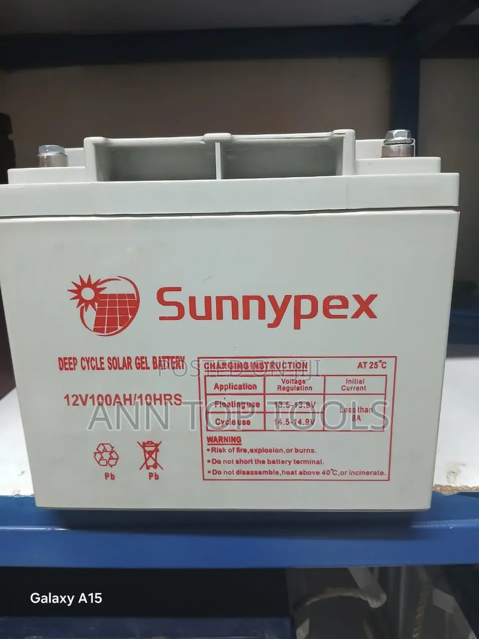 100 Ah 10 HRS Sunnypex Battery