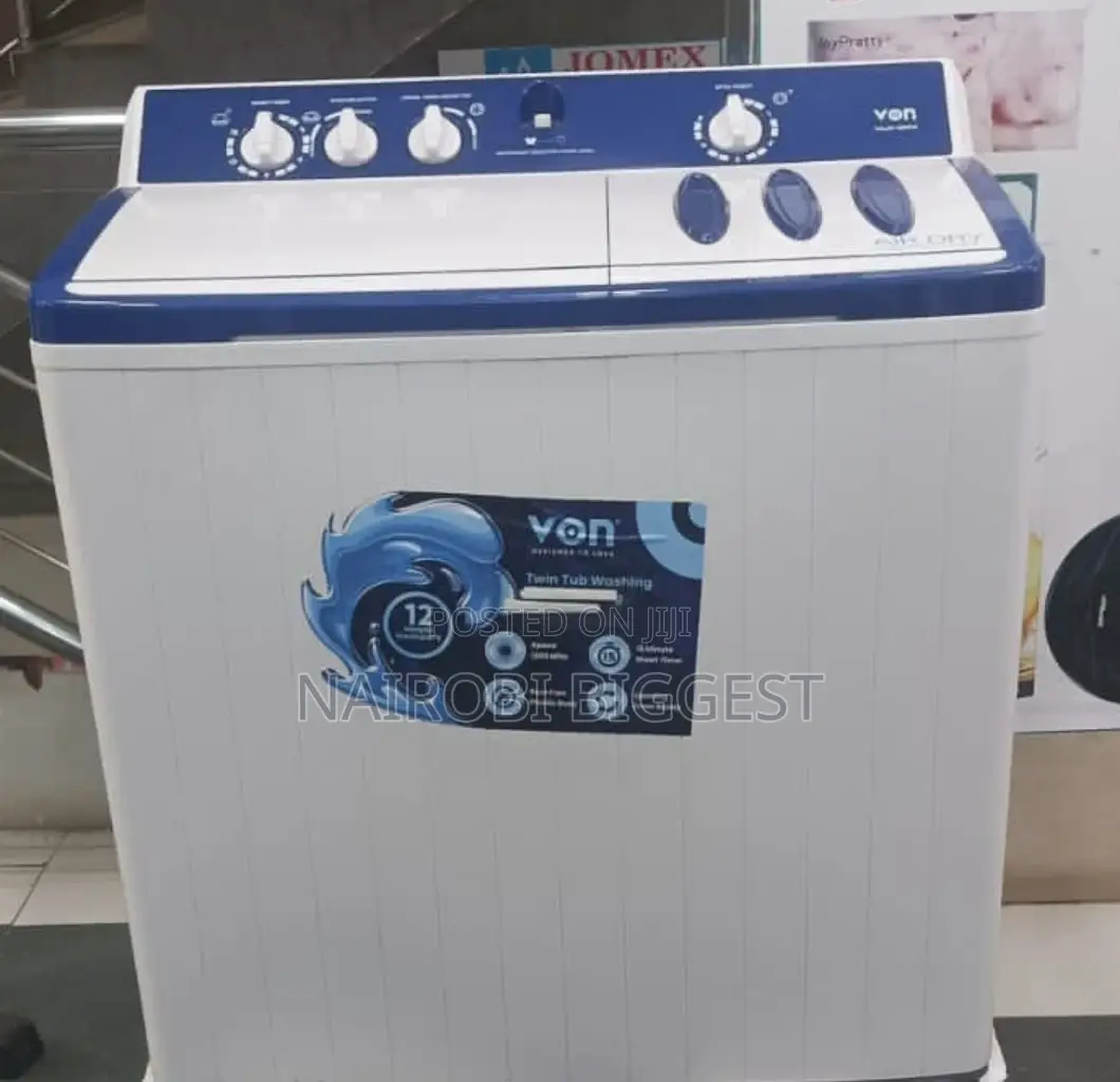 12kg Von Washing Machine: Twin Tub