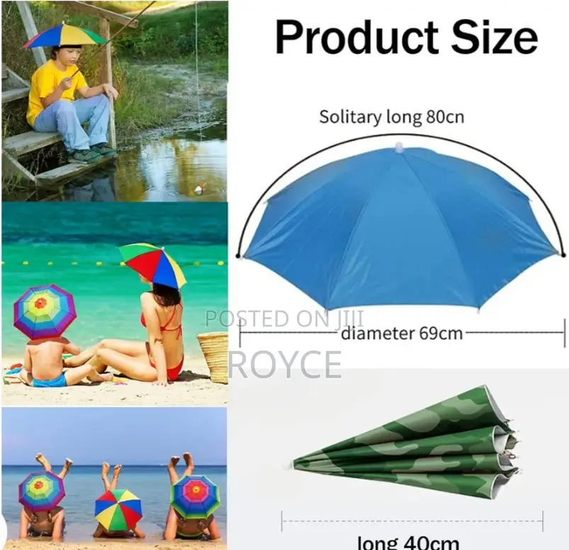 Hands Free Umbrella Hats