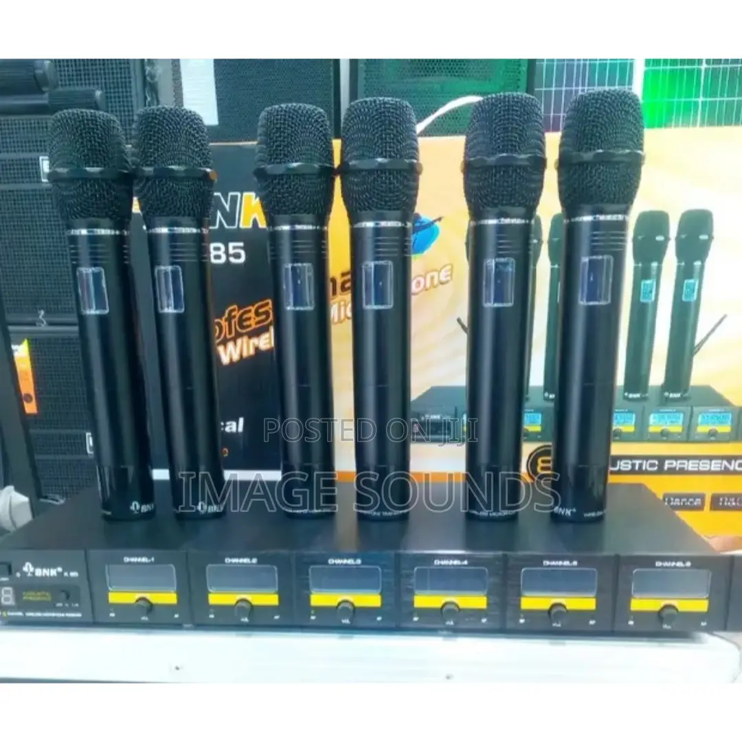 6 in 1 Wireless Microphone BNK- X85 6mics 1 Receiver