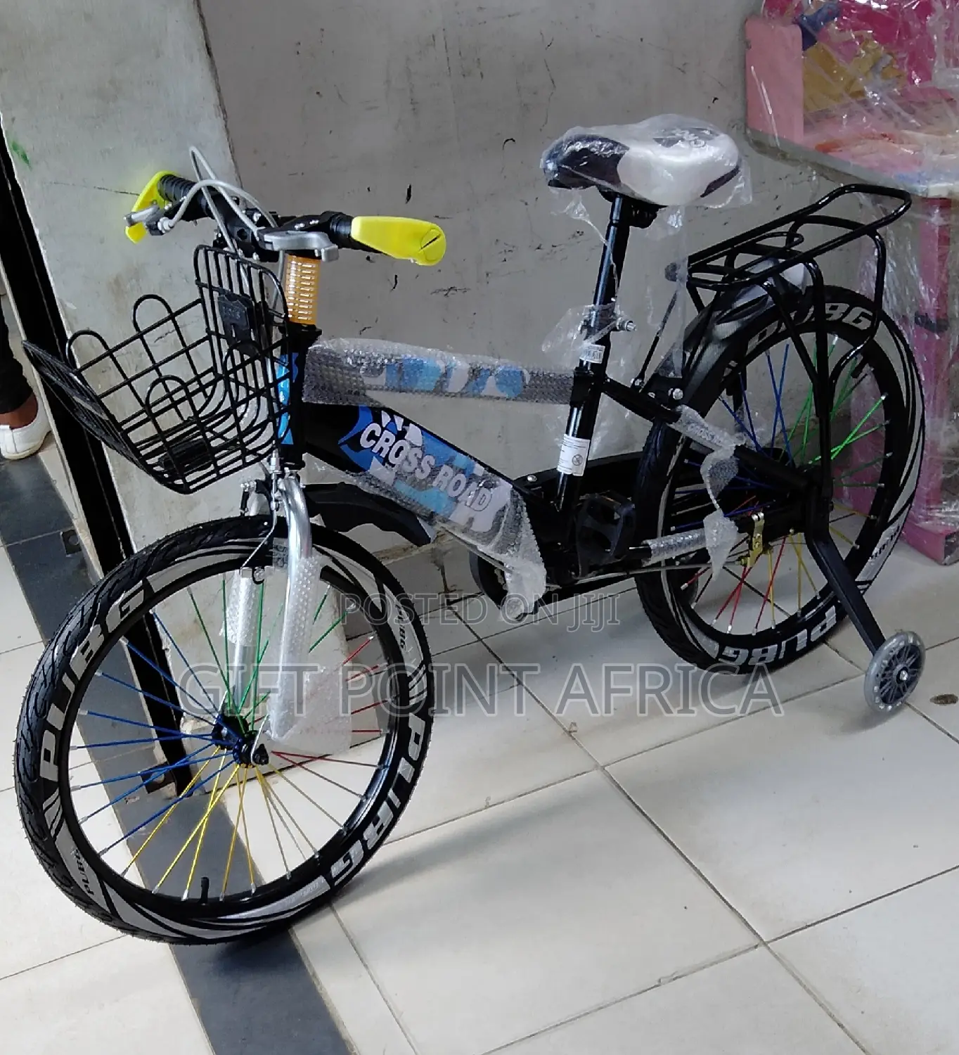 Size 20" Kids Bike Black in Colour