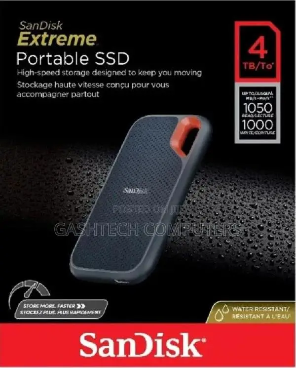 Sandisk E81 Extreme Pro Portable External SSD V2 4tb -