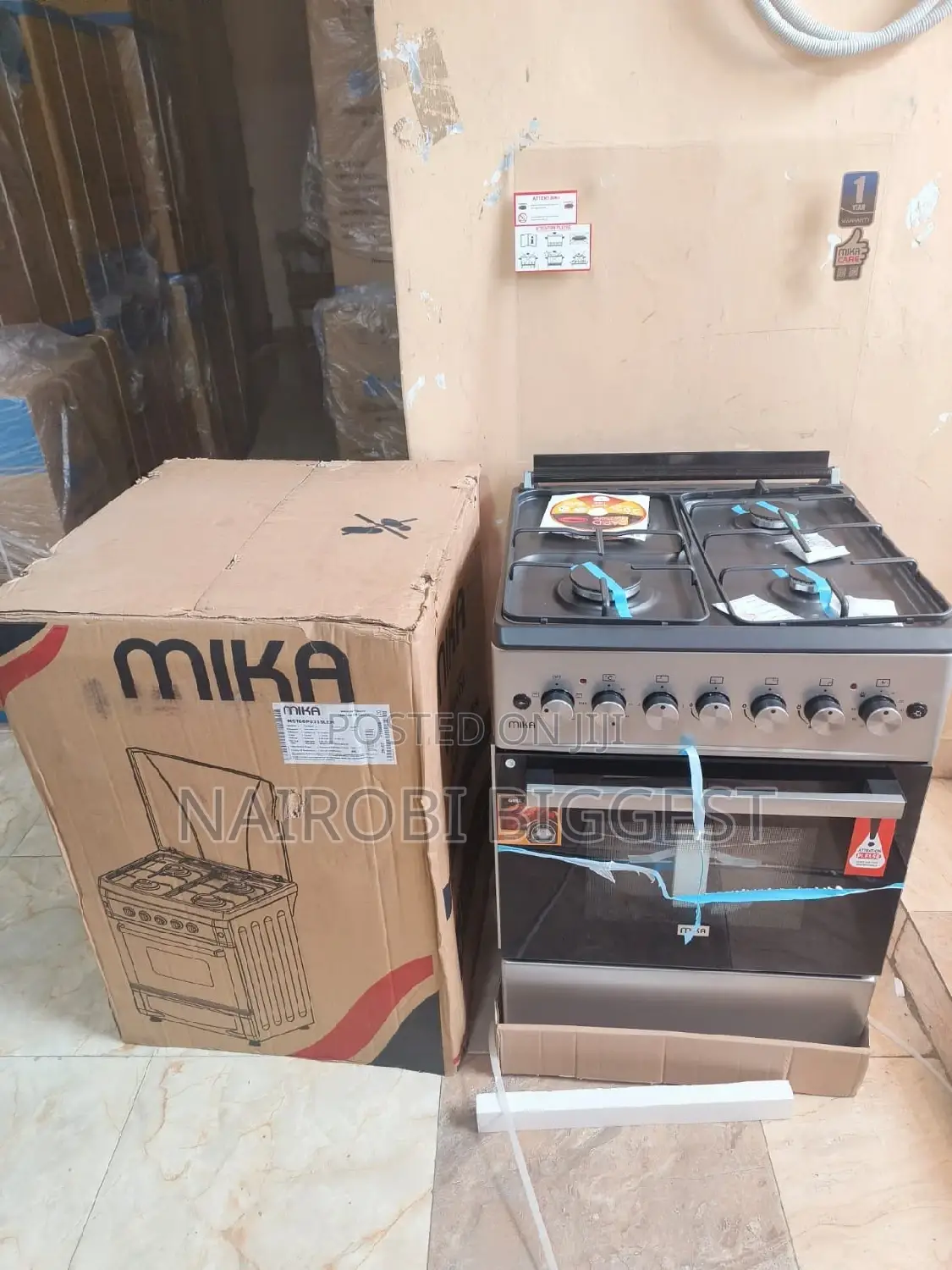 Free Standing Brand New New Mika 60×60 3+1 Standing Cooker