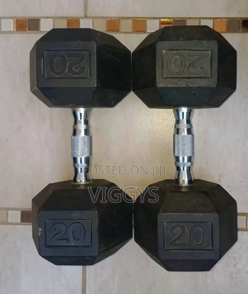 Amazing 20kg Hexagonal Dumbbells