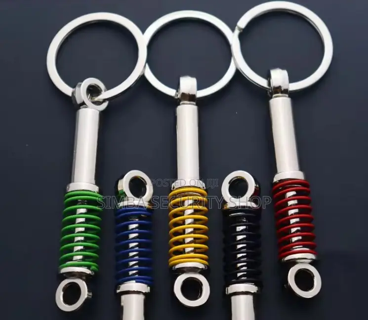 Shock Absorber Key Holder Car Parts JDM Chain Ring Fob Metal