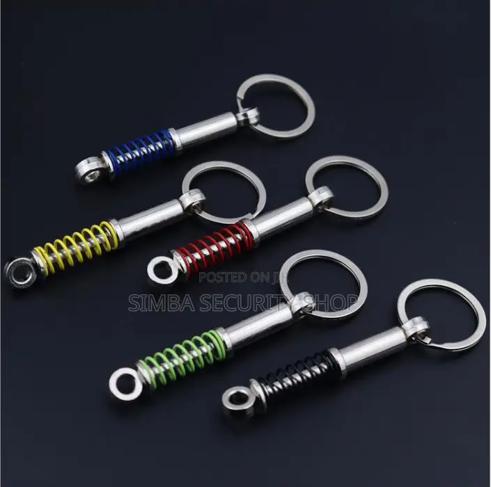 Shock Absorber Key Holder Car Parts JDM Chain Ring Fob Metal