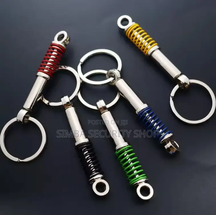 Shock Absorber Key Holder Car Parts JDM Chain Ring Fob Metal