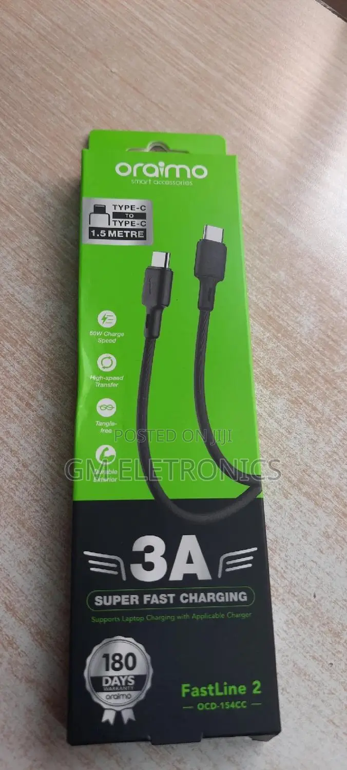 Type-C to C Fast Charging Cable 3A Ocd-154cc