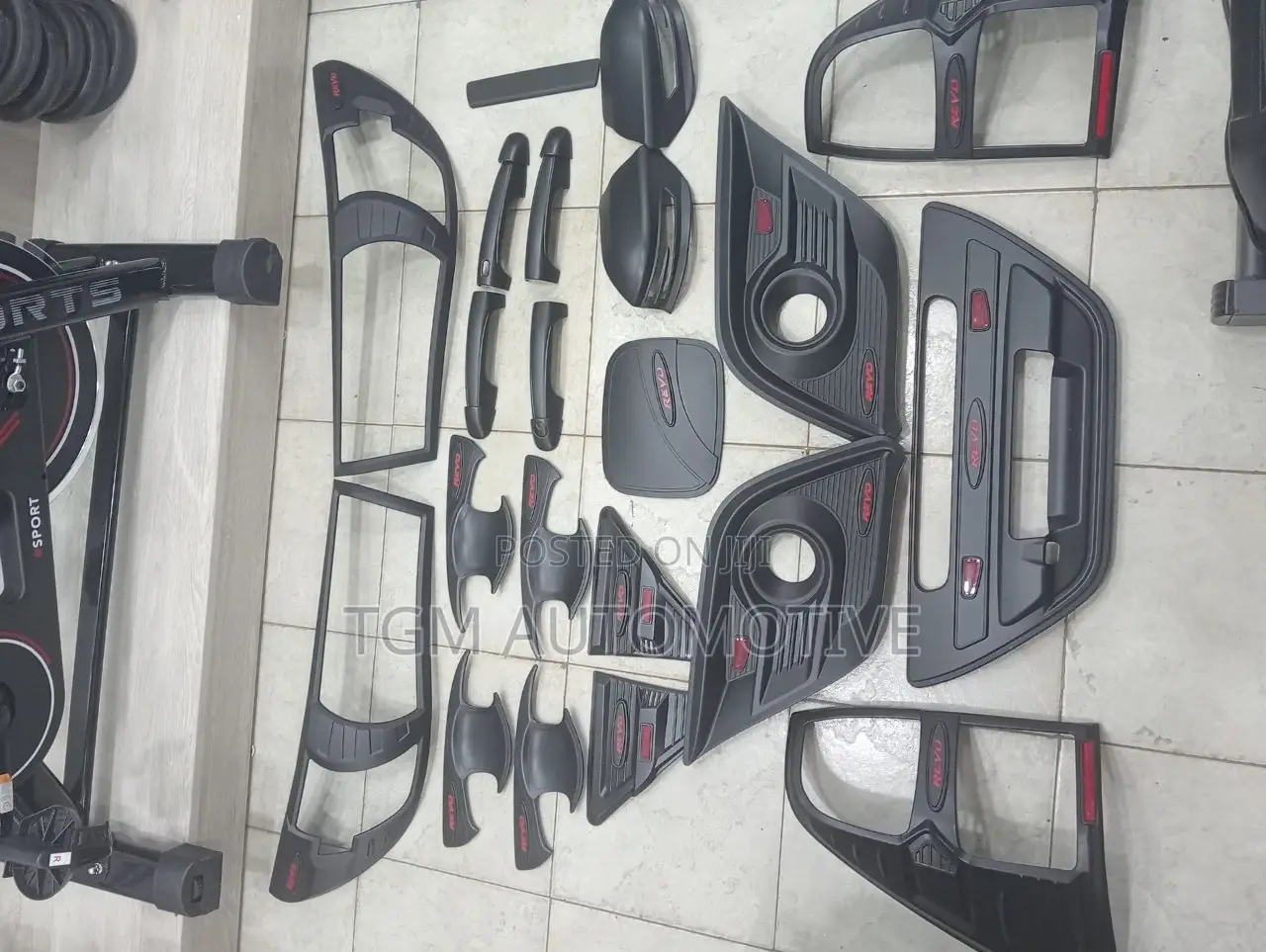 Hilux Revo Black Lamp Cover Kit Headlamp Kit Original