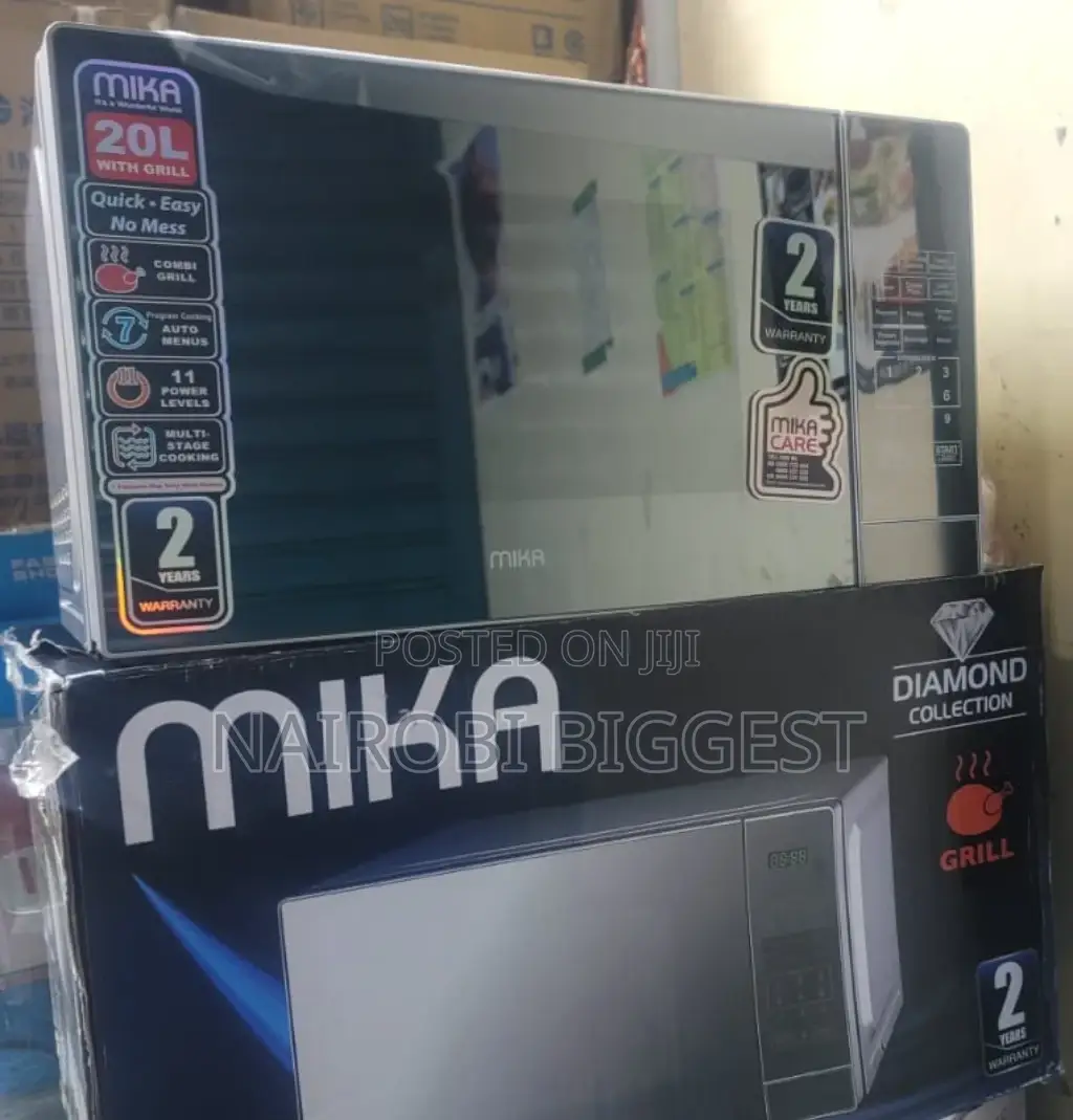 Mika Microwave Oven Grill 20ltr With 1000W Grill Silver