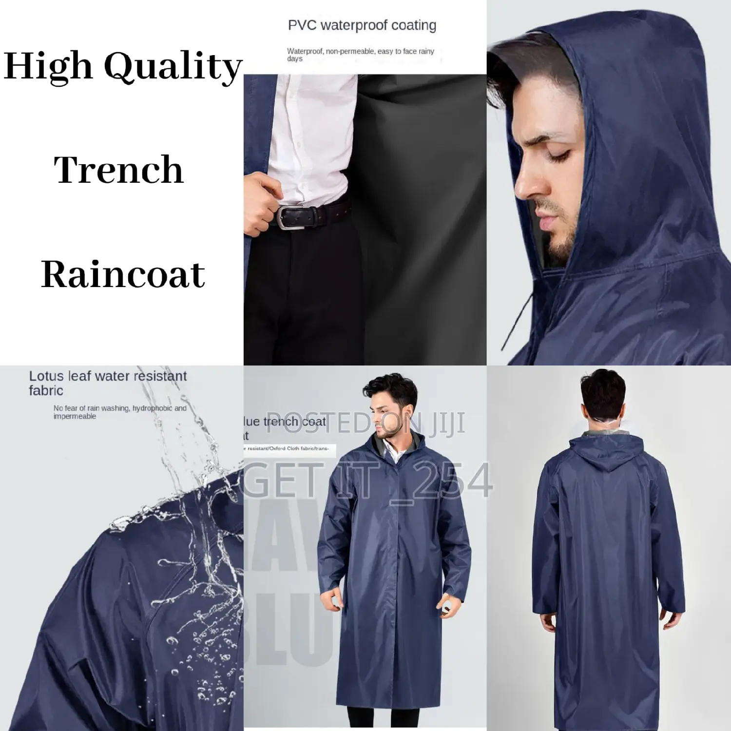 *Beat the Rains*
*High Quality Trench Raincoat*