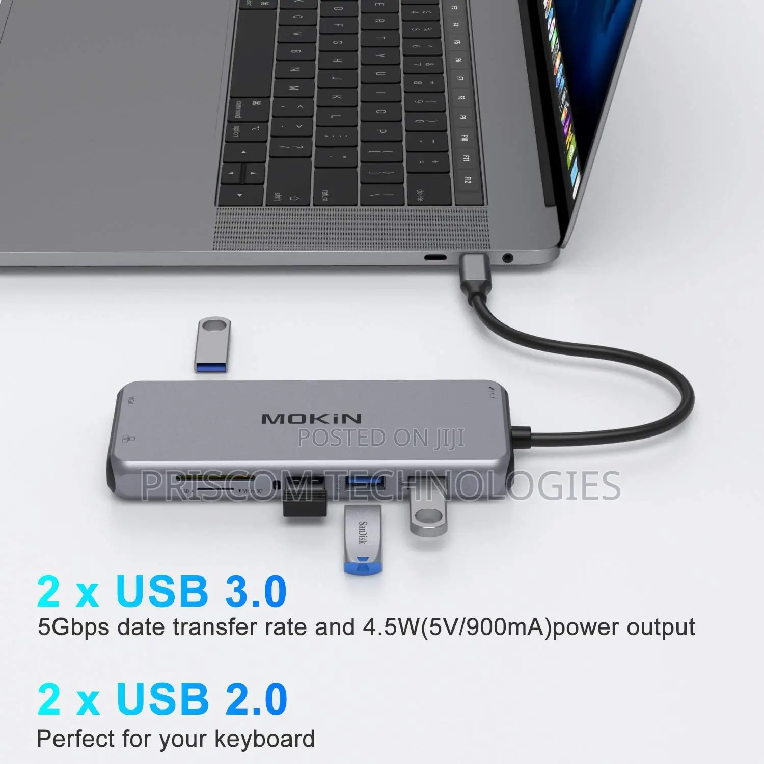 12 in 1 USB C Hub to Type C USB 3.0 USB 2.0 HDMI VGA TF S