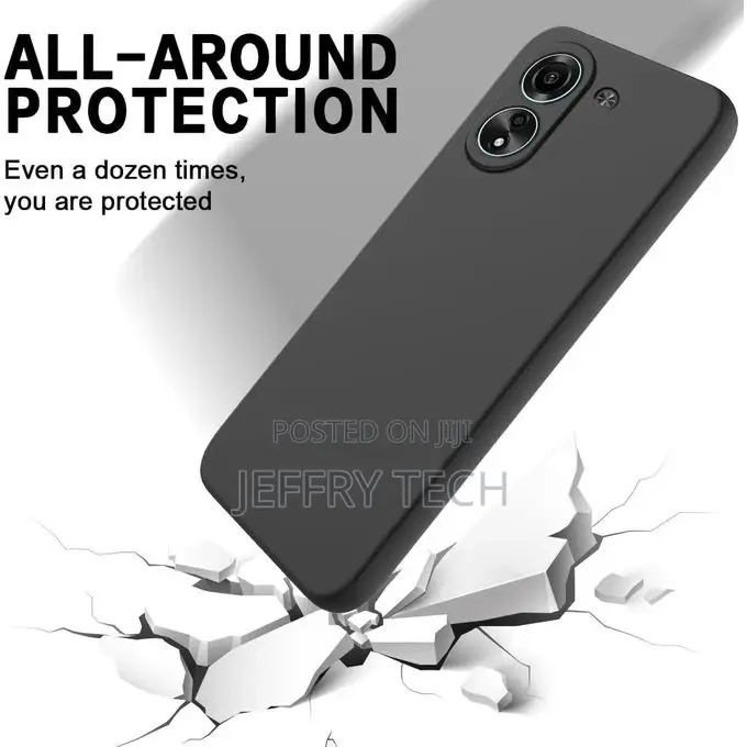 Rubberised Back Case Cover for Xiaomi Redmi 13c-Black