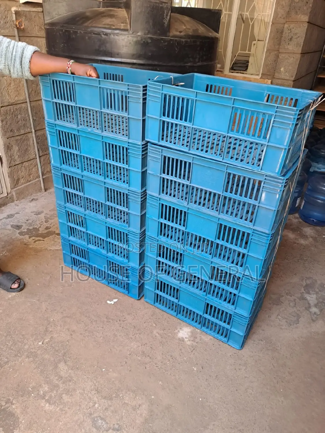 Normal Plastic Crates H300 X W400 X L 585 Mm