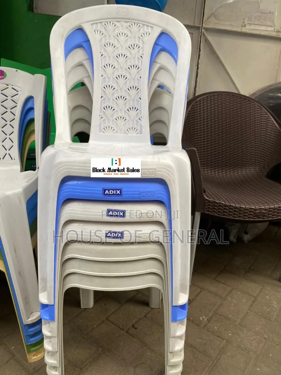 Armless Adix Plastic Chair