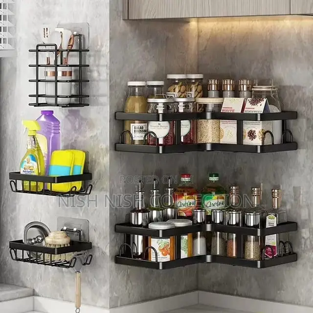 5pcs Set Shower Caddy Shelf/Kitchen Organizer