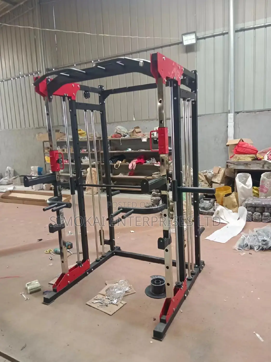 Power Rack With Smith Machine