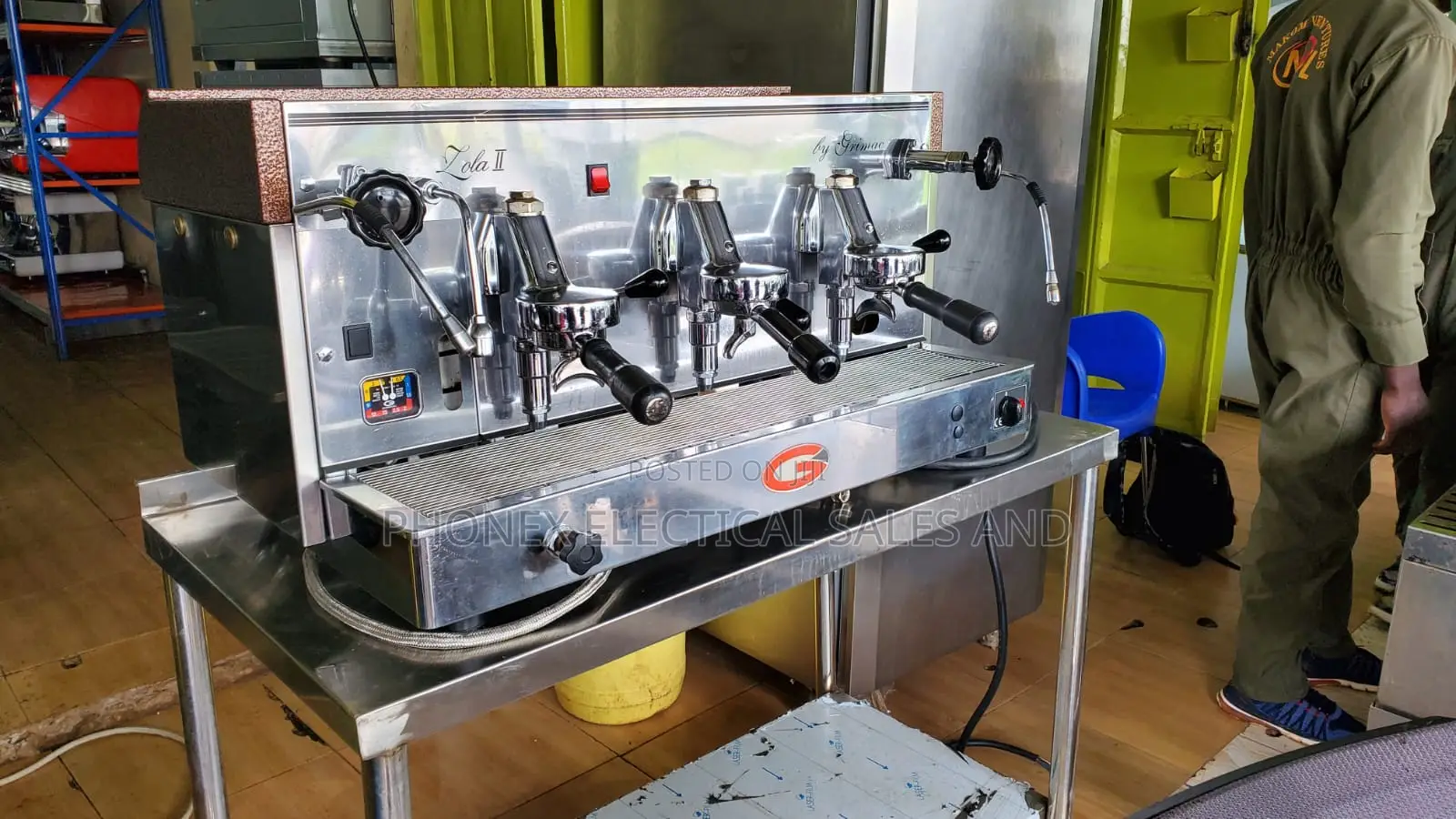Manual Three Group Coffee Machine
