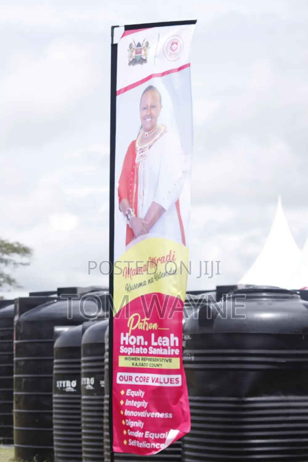 Telescopic Banner Flags, Complete Package