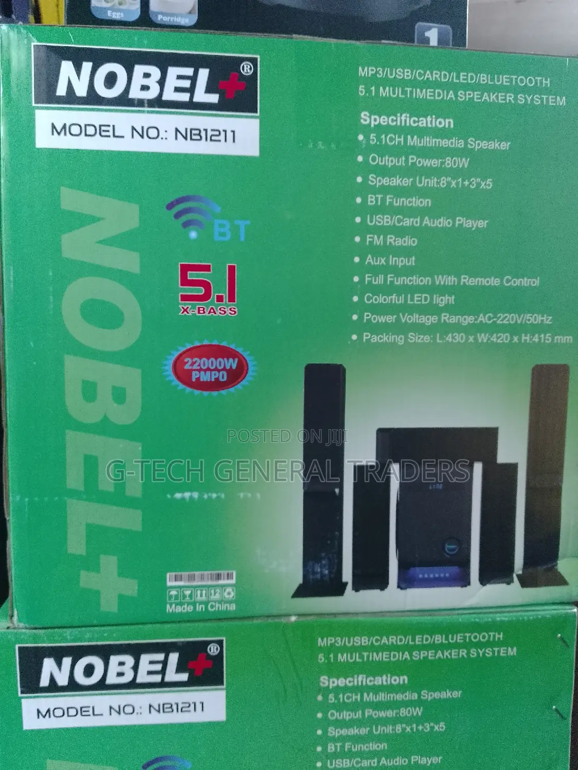Nobel 5.1 X-bass Nb 1211 Home Theater 22000w