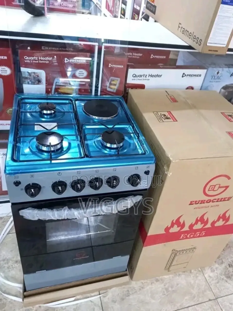 Original Eurochef 3+1 Cooker 50 by 55