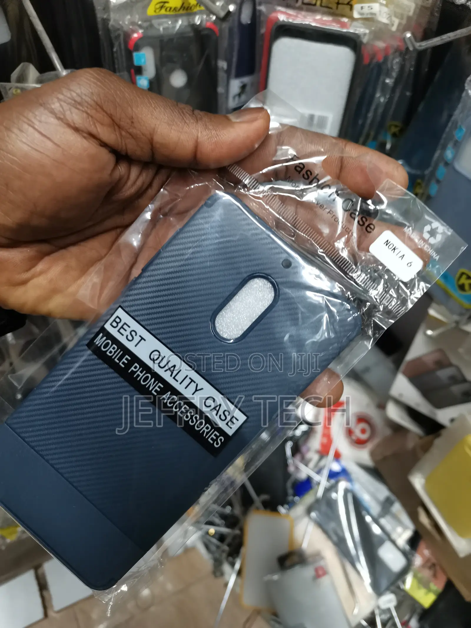 Auto Focus Nokia 6 2018 Shock Proof Carbon Fiber Rugged Armo