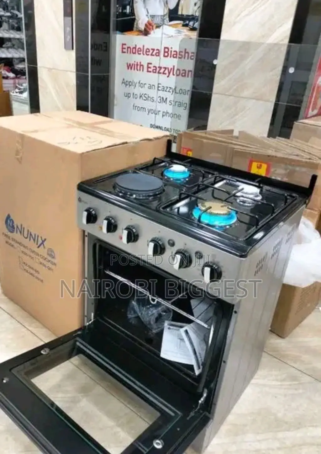 Nunix 50 By 55 3+1 Standing Cooker