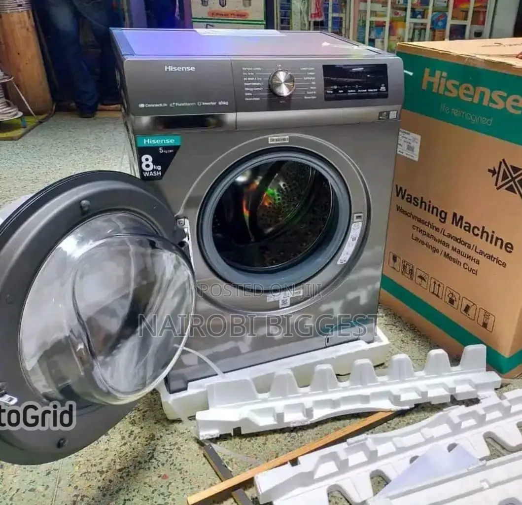 Hisense 8 Kg Front Load Wash/Spin Washing Machine Fully Automatic