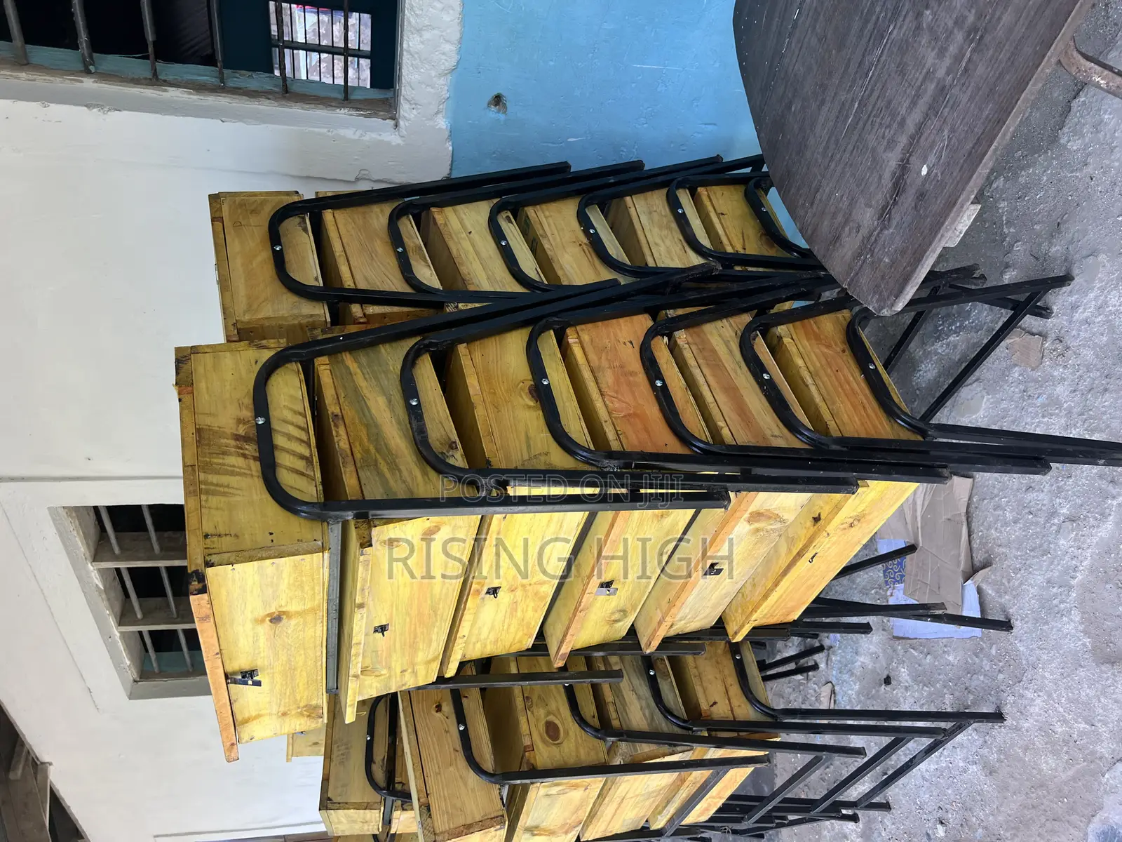 School Lockers and Chairs