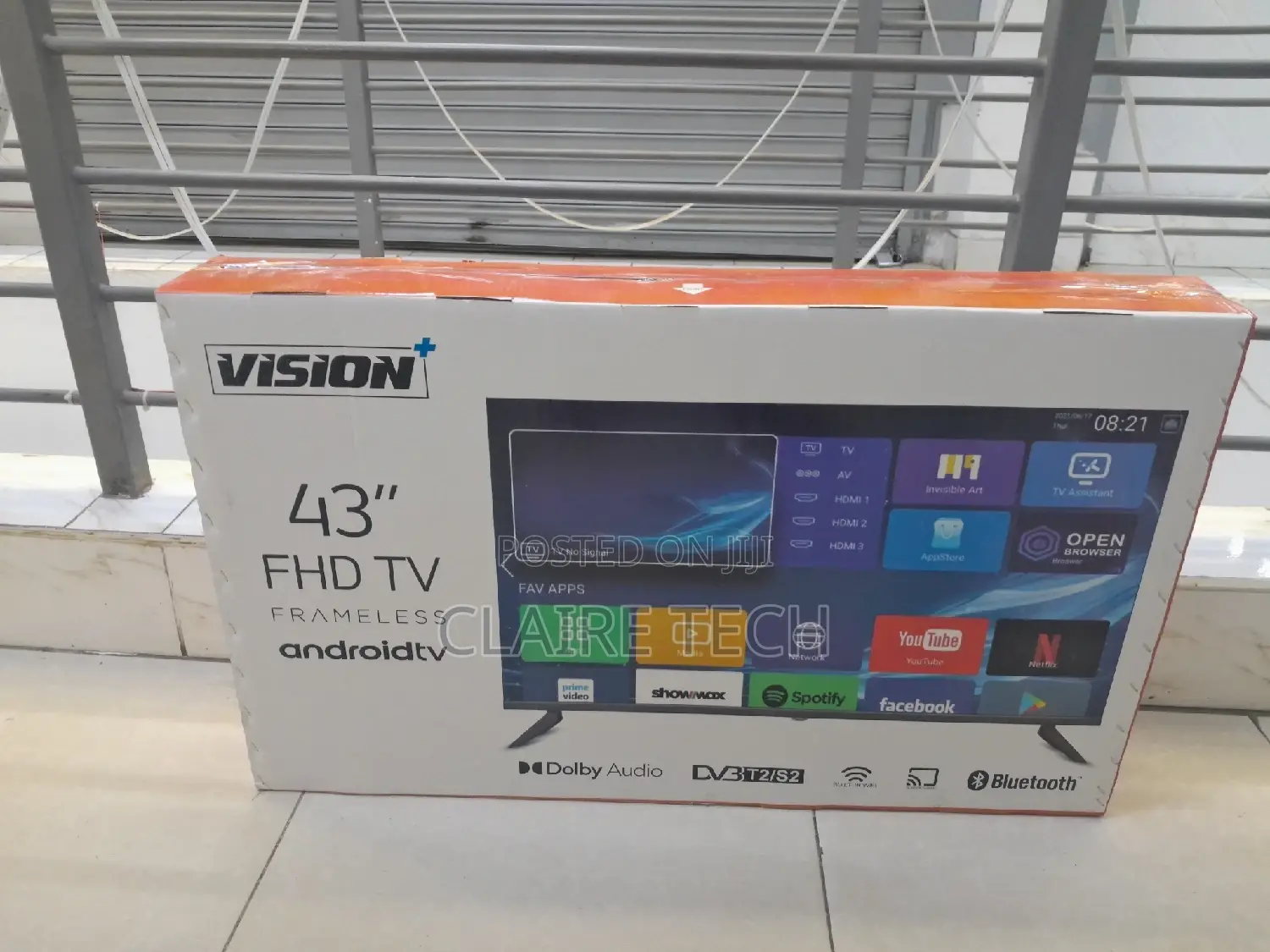 Vision Plus 43inch Smart Android TV With Bluetooth