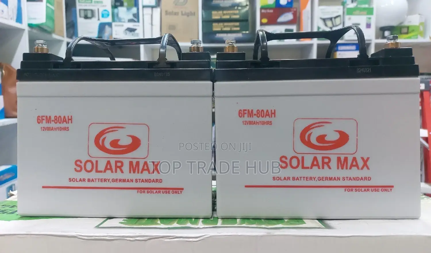 Solar Max Batteries 80 Ah Available