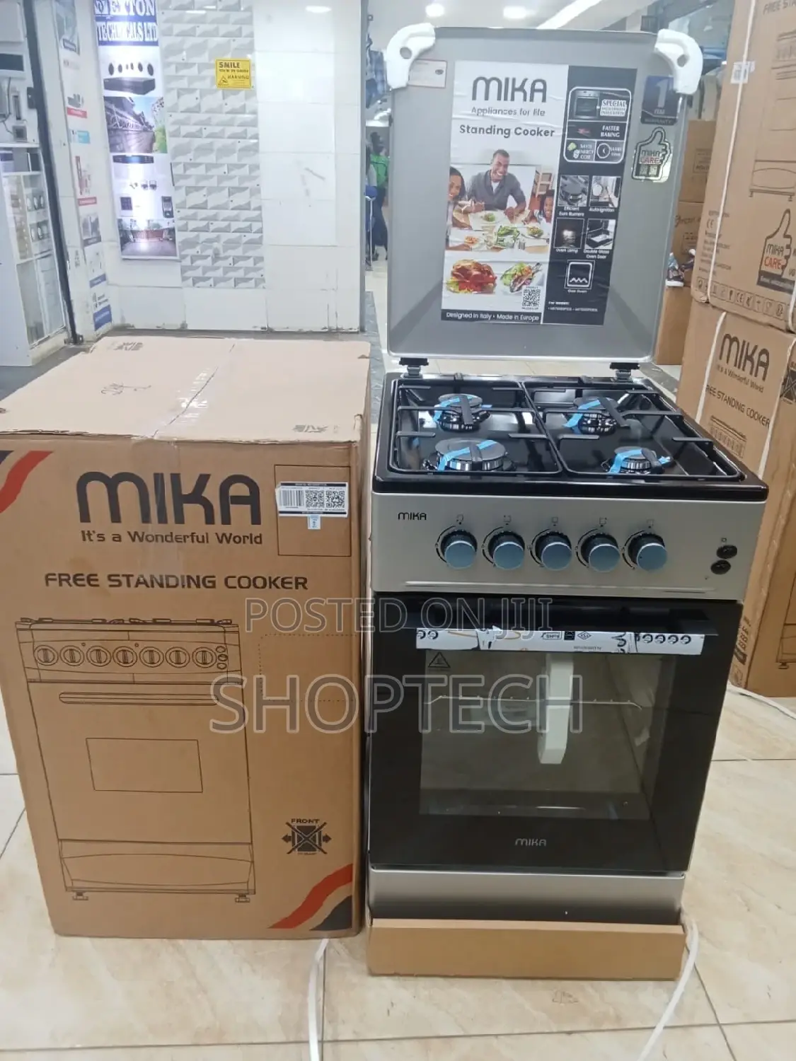 Mika 50 by 60 Full Gas Standing Cooker