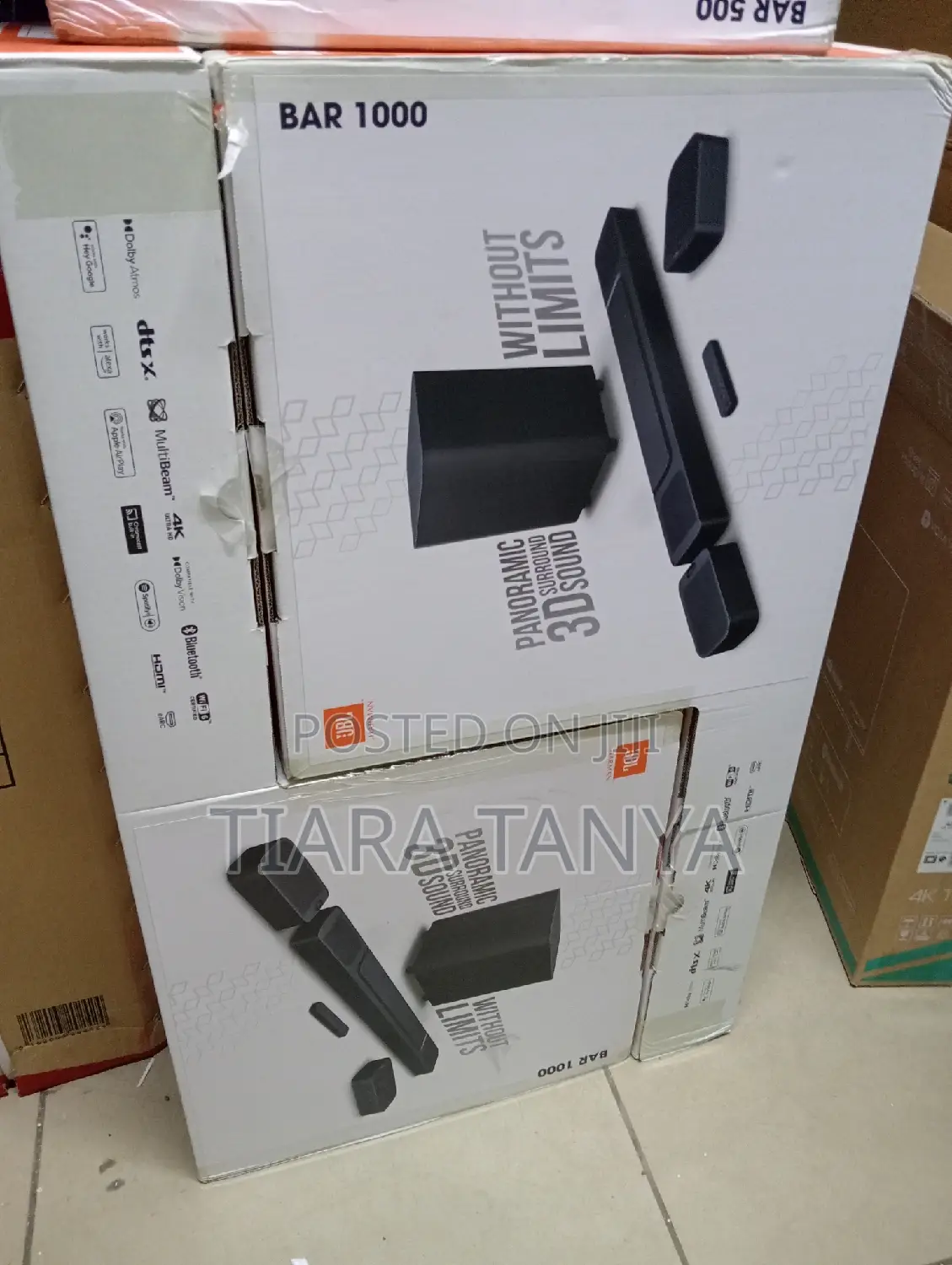 JBL Bar 1000 7.1.4 Ch Soundbar With Detachable Surround