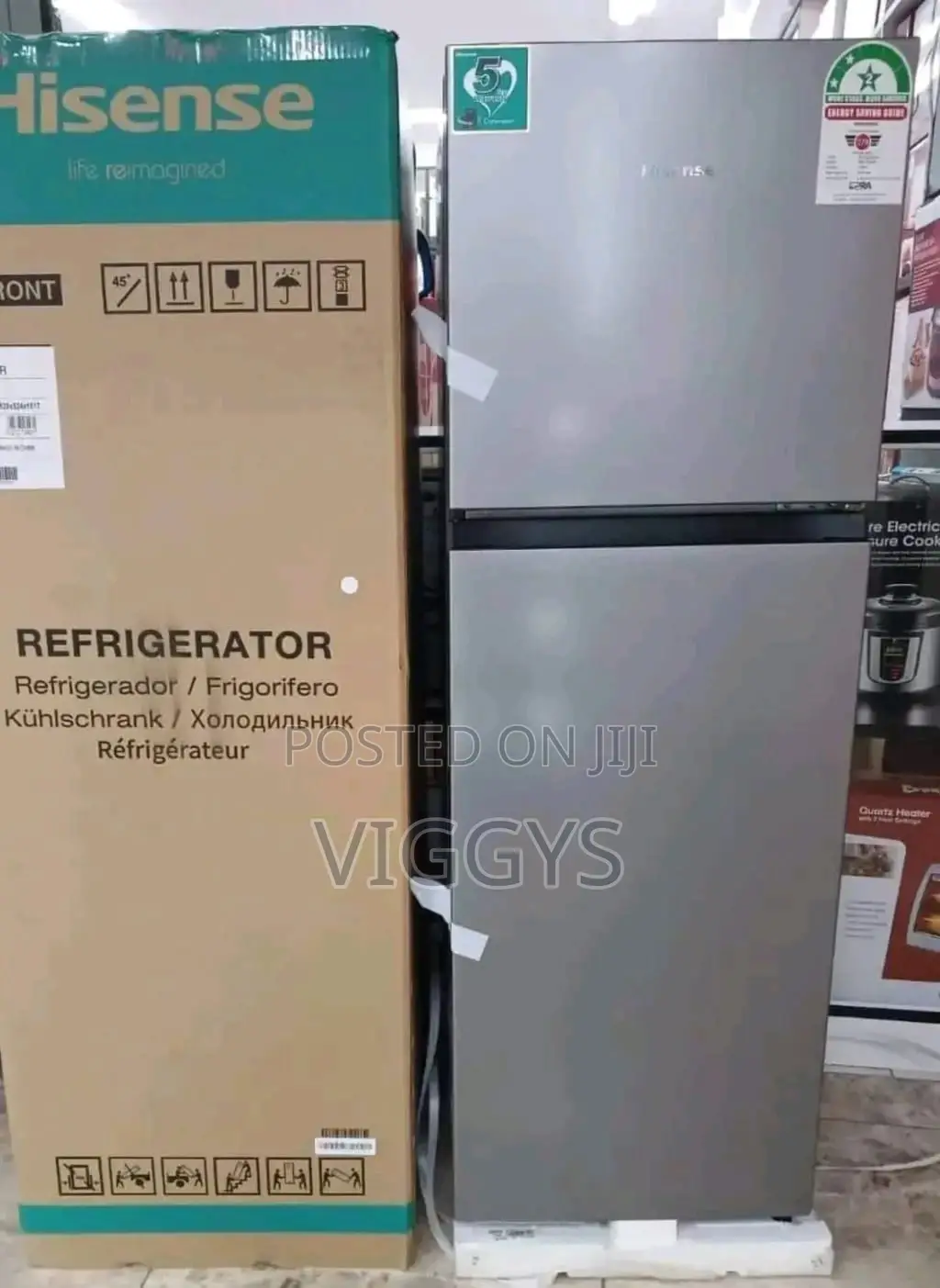 Good Quality Hisense 154 Litre Double Door Fridge