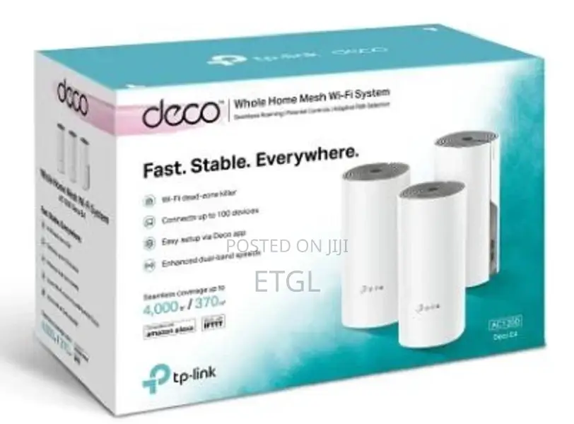 Deco E4 | AC1200 Whole Home Mesh Wi-Fi System