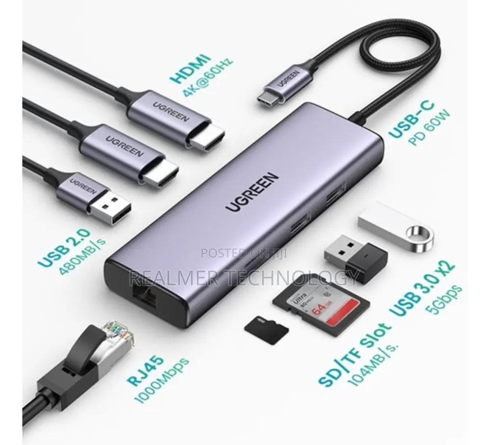 UG-90912 - 9-in-1 Docking Station ,