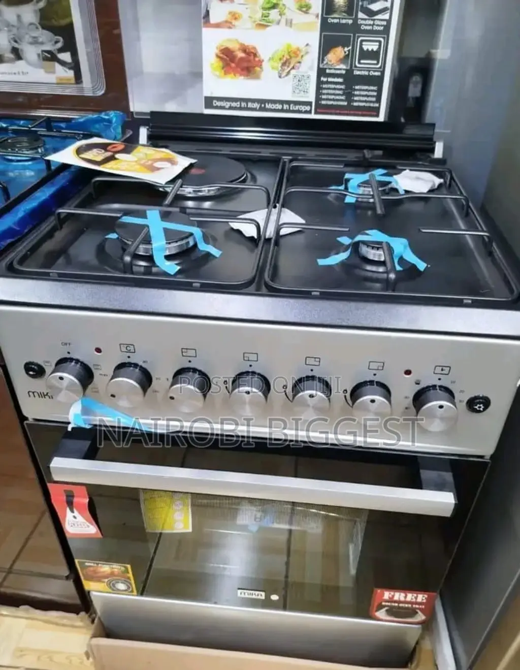 Mika 3+1 Standing Cooker 60 By 60