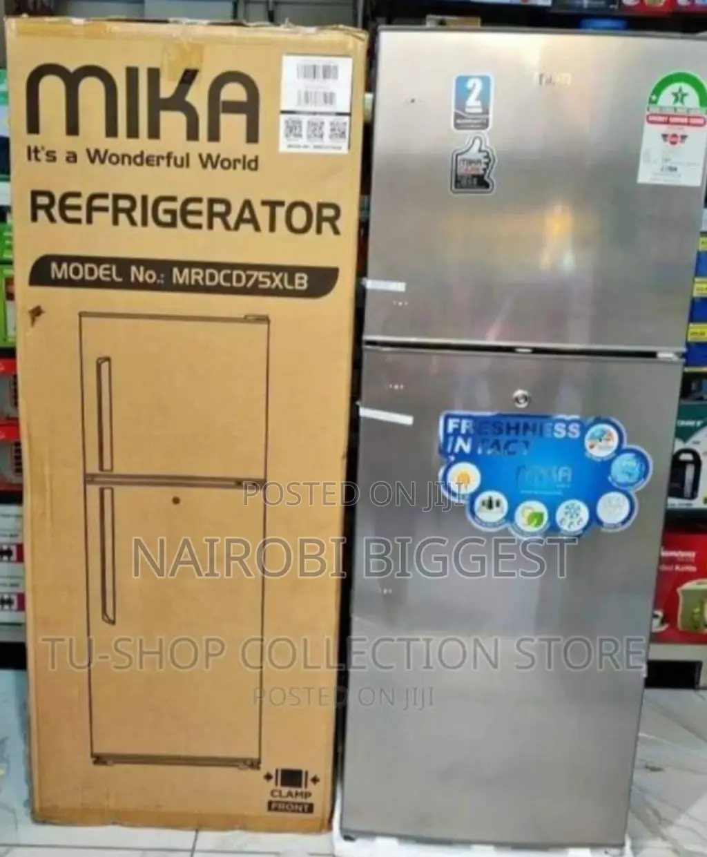 Mika 138litre Double Door Fridge