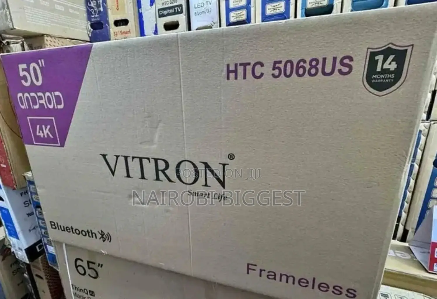 Vitron 50 Inches Smart Android Tv. Bluetooth. Youtube