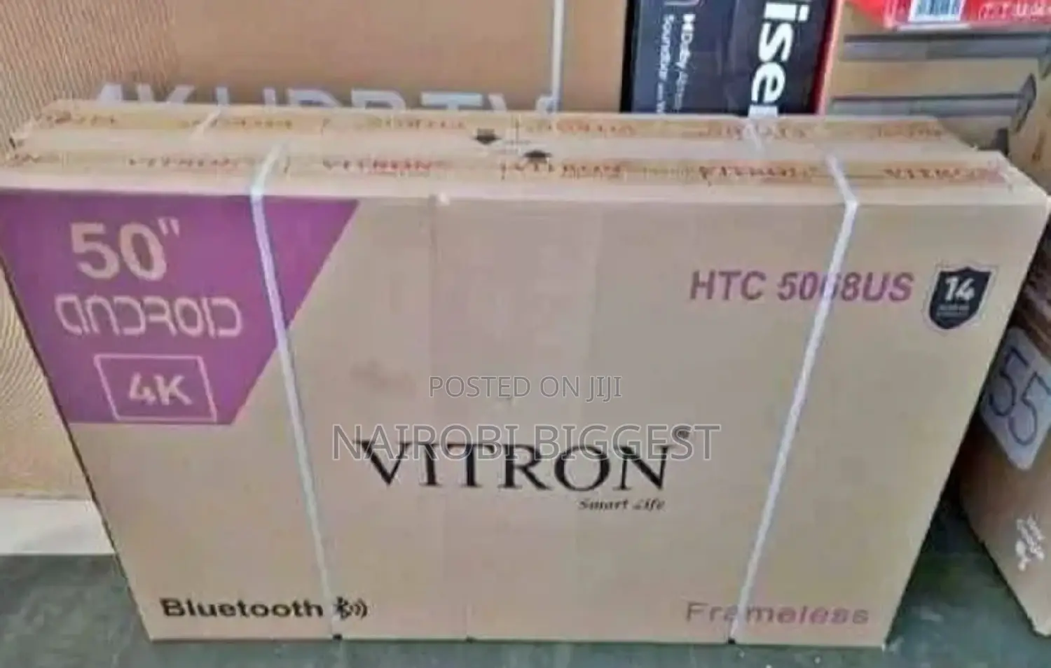 Vitron 50 Inches Smart Android Tv. Bluetooth. Youtube
