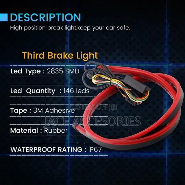 Rear Brake Led Warning Light 12v ,Spoiler Light