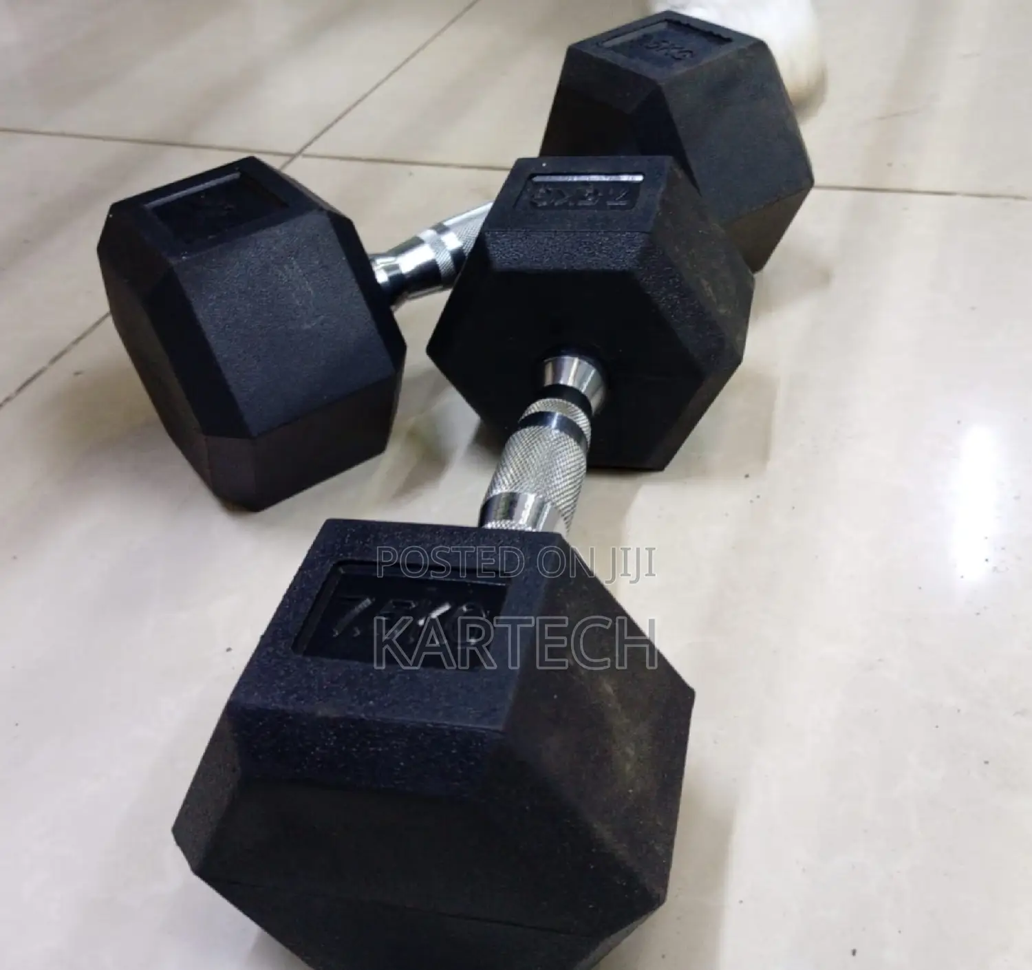Hexagonal Dumbbells 2pieces - 7.5kg