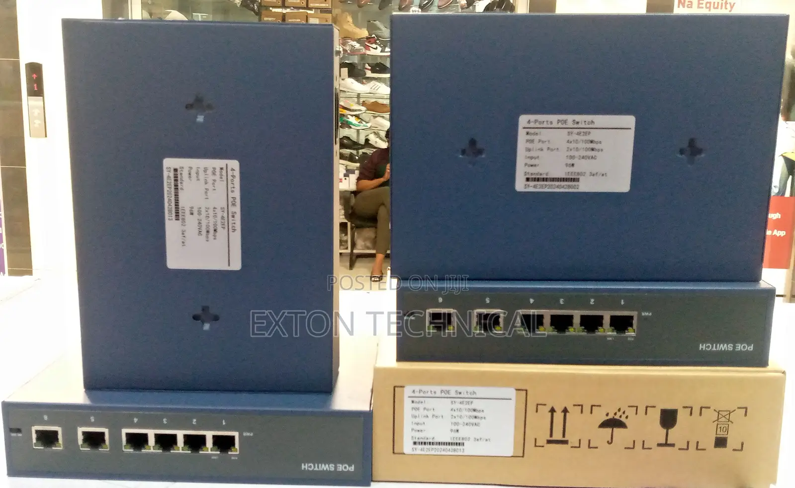 4 Port Poe Fast Ethernet Unmanaged Switch With 2 Uplink Port