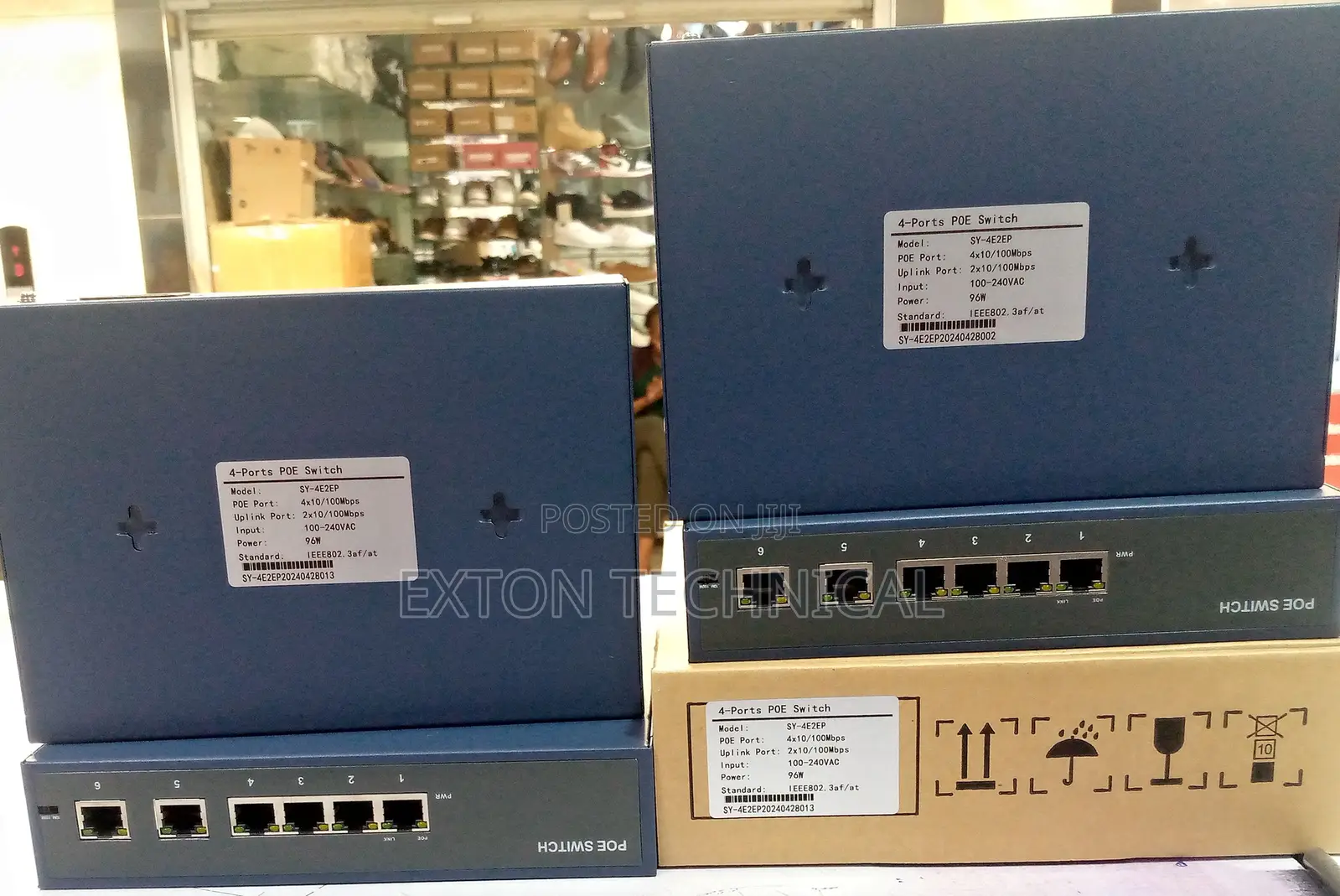4 By10/100mbps 4 Port Poe Switch 2by10/100mbps Uplink