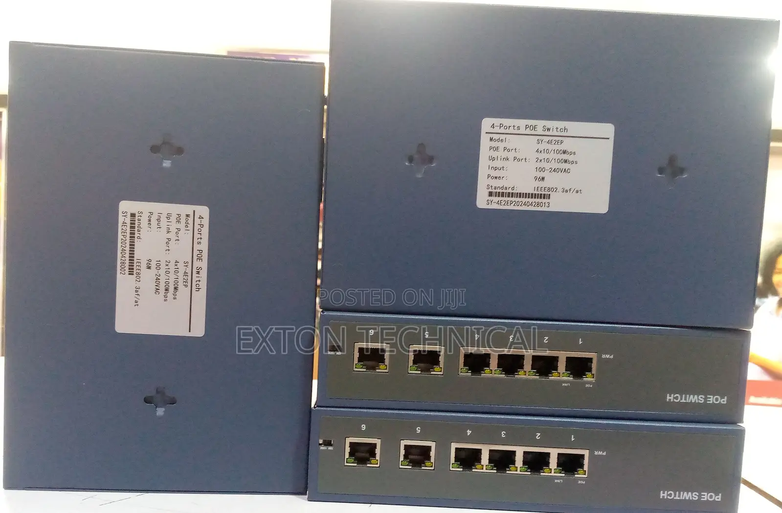 4 Port Industrial Poe Switch With 2 Uplink Port