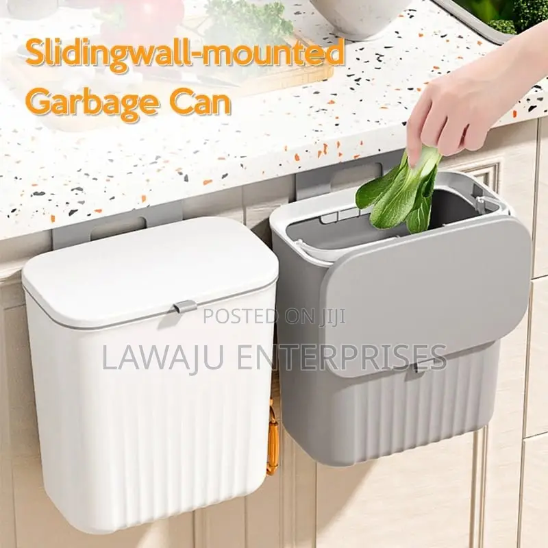 Grey Kitchen Waste Bin